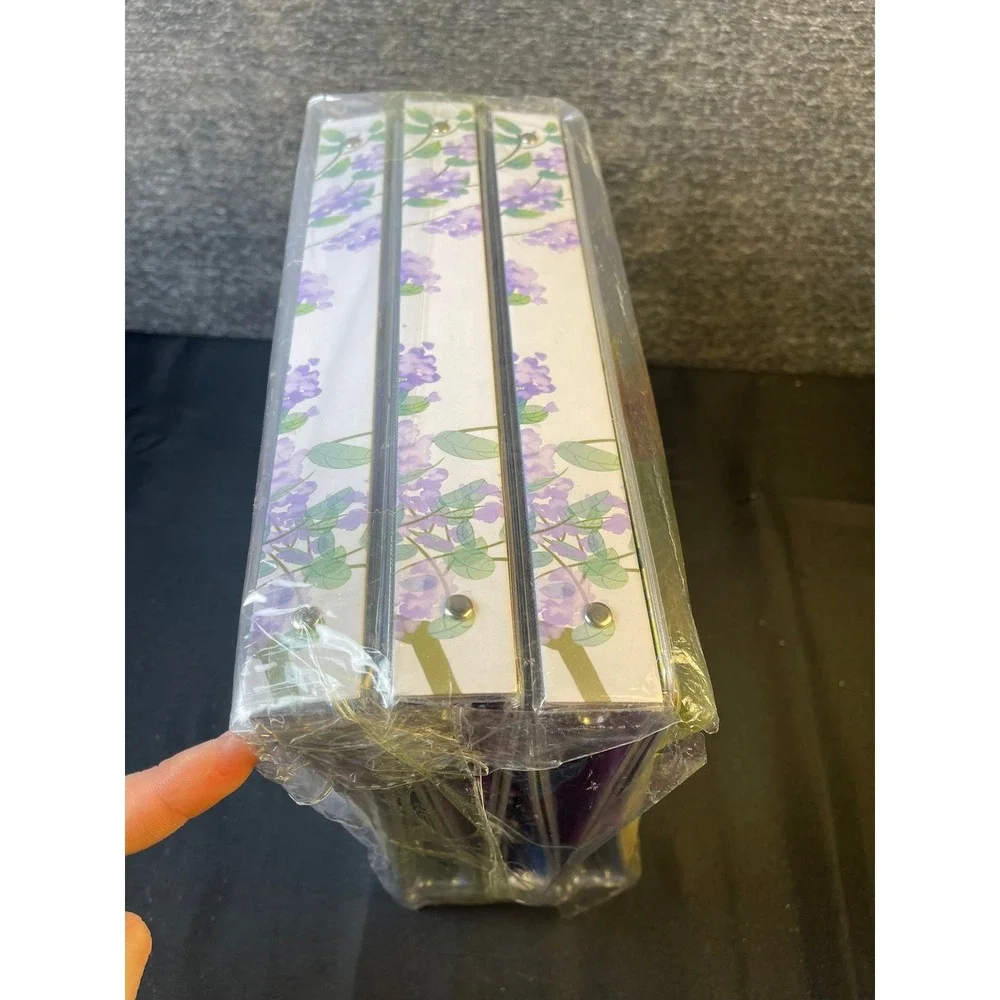 Fashion Design 1 Inch 3-Ring Binders 6 Pack Sunflowers and Purple Florals NEW